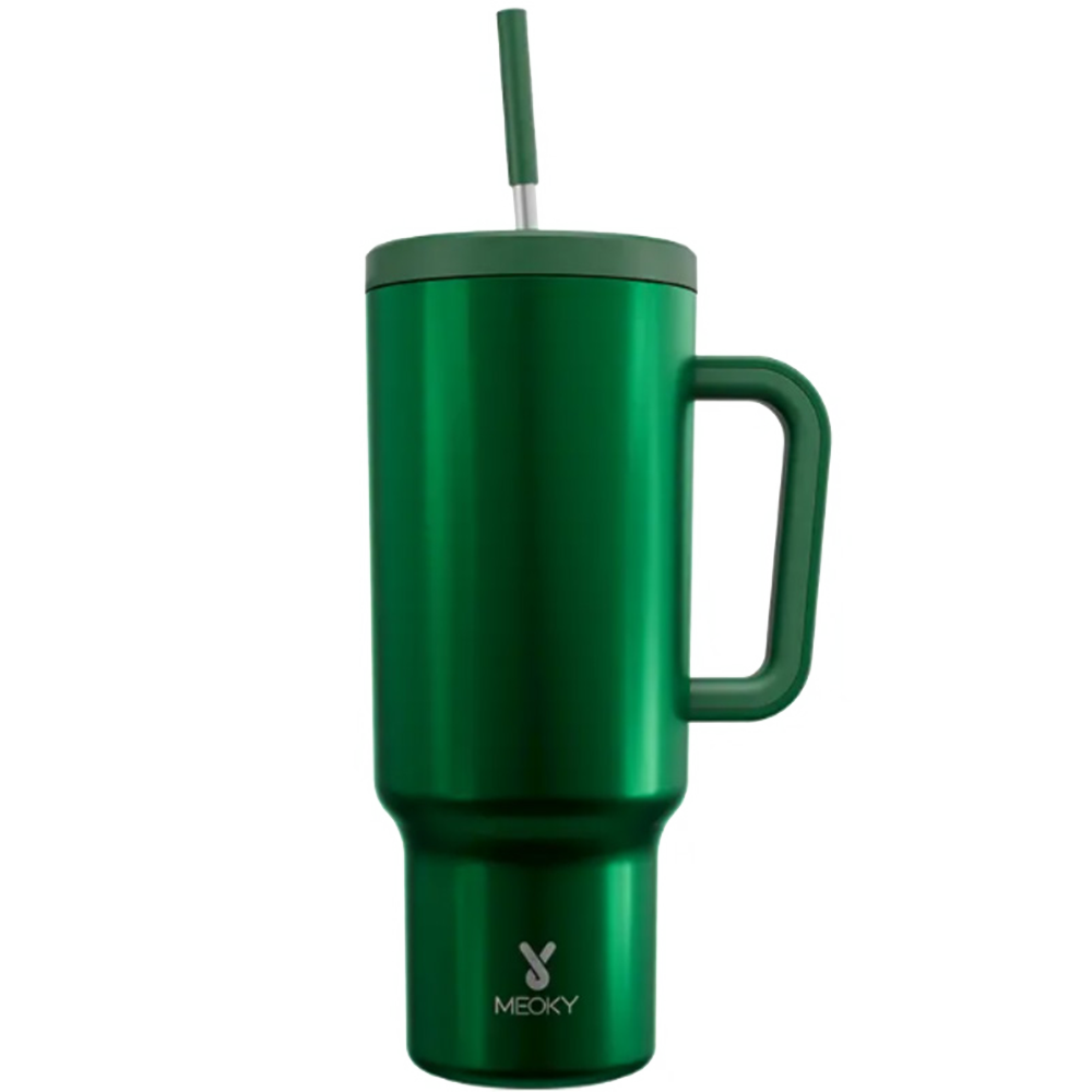 Copo Tumbler com Canudo 1.18L - Floresta Verde