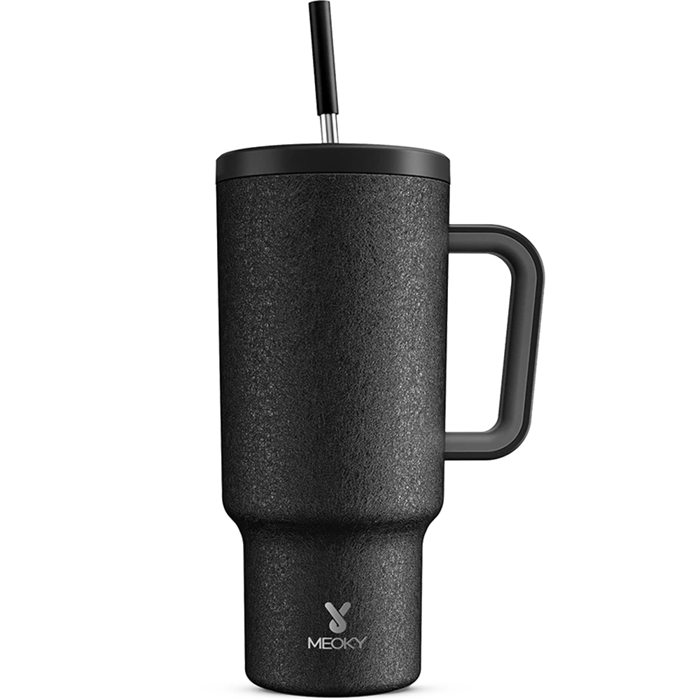 Copo Tumbler com Canudo 1.18L - Preto