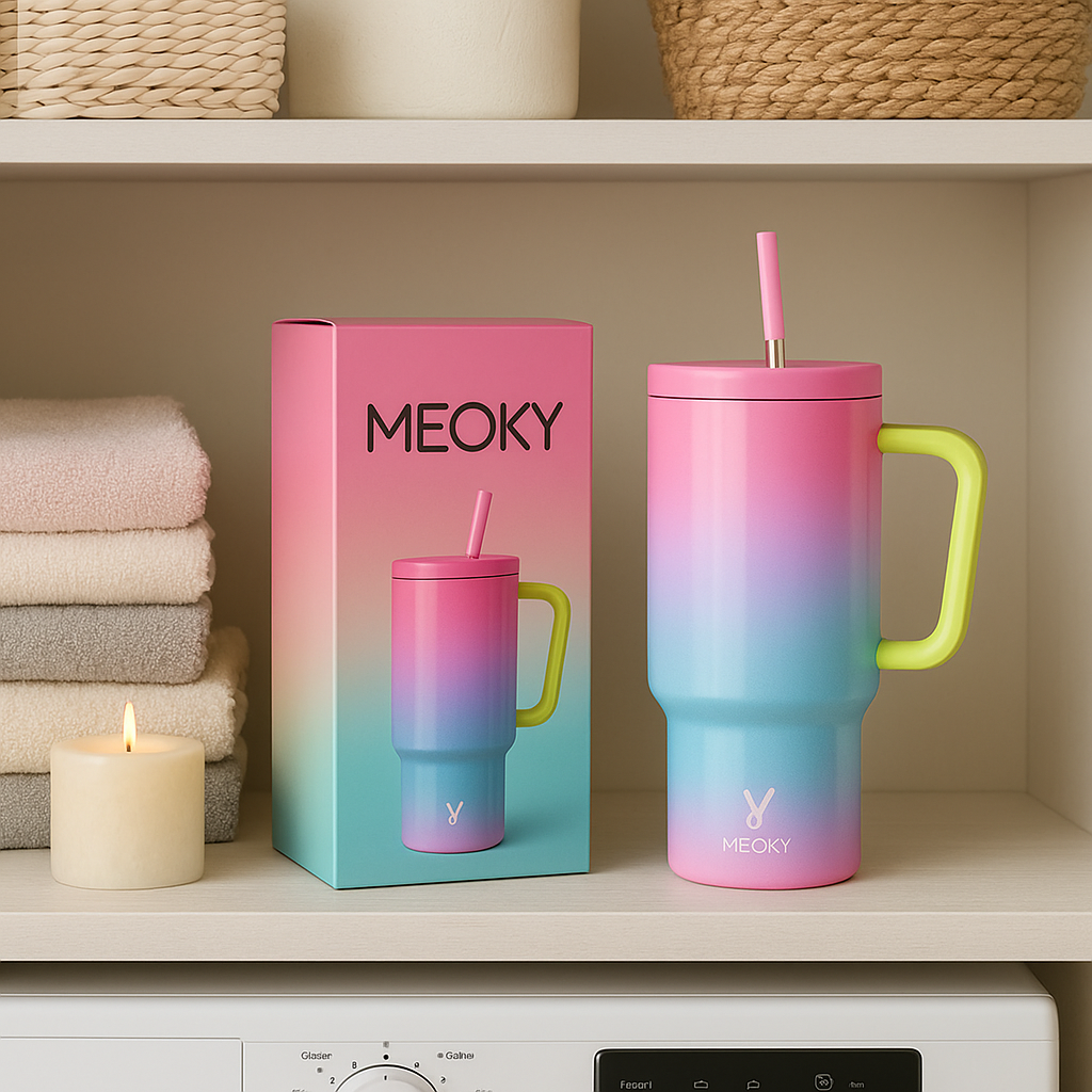 Copo Tumbler com Canudo 1.18L - COMPRE 1 LEVE 2