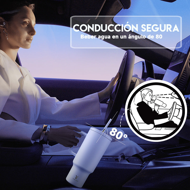 Copo Tumbler com Canudo 1.18L - Roxo