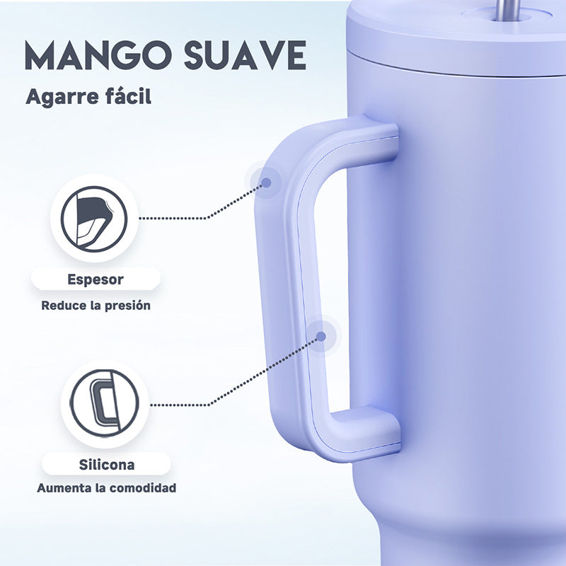 Copo Tumbler com Canudo 1.18L - Roxo