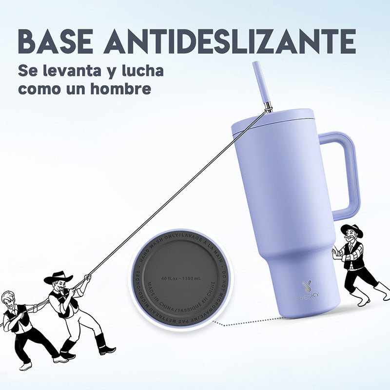 Copo Tumbler com Canudo 1.18L - Roxo