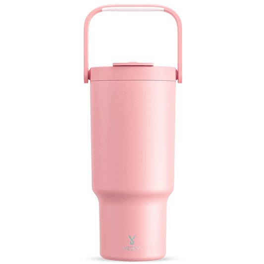 Copo Tumbler com Alça 1L - Rosa Claro