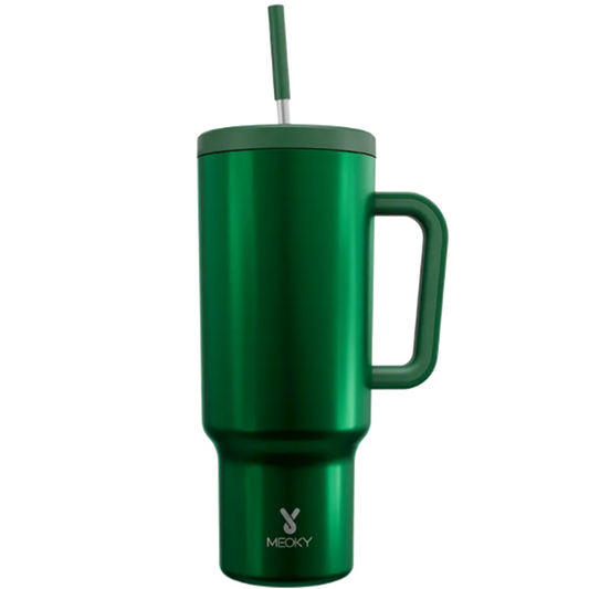 Copo Tumbler com Canudo 1.18L - Floresta Verde