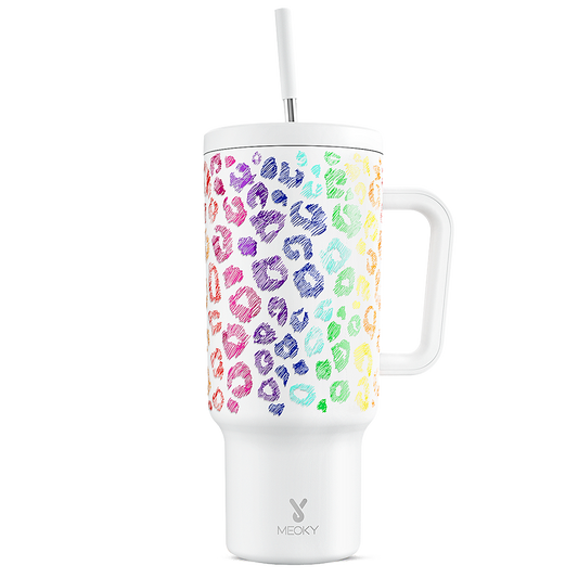 Copo Tumbler com Canudo 1.18L - Animal Print