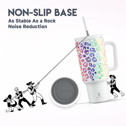 Copo Tumbler com Canudo 1.18L - Animal Print