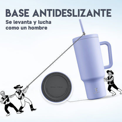Copo Tumbler com Canudo 1.18L - Roxo